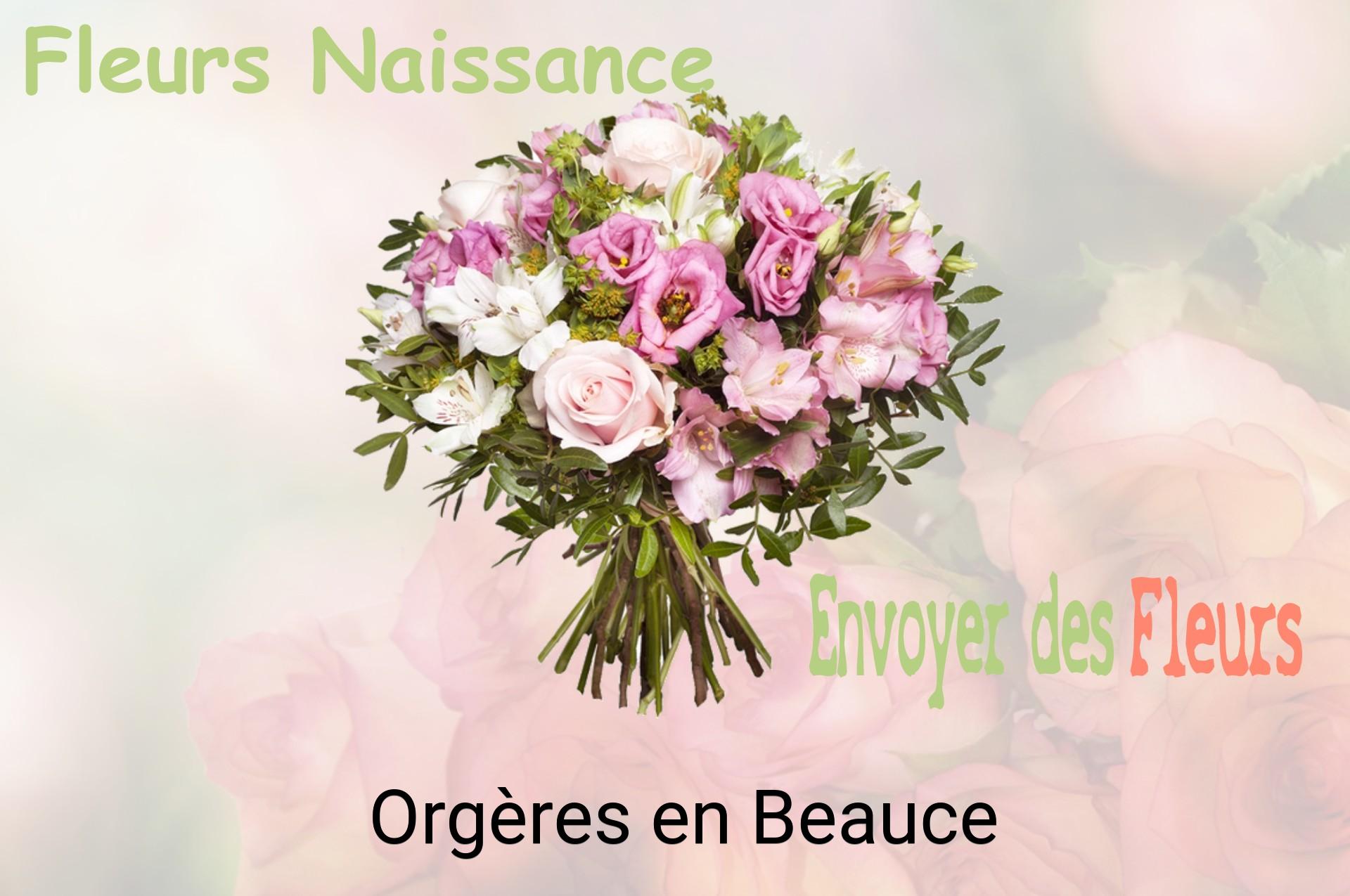 Bouquet de fleurs de naissance livré à Orgères-en-Beauce